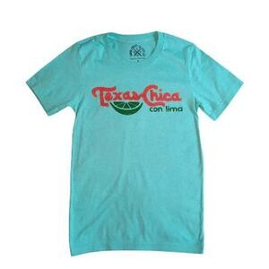 Texas Chica con Lima T-Shirt Womens S Mint Green Tumbleweed TexStyles Tee